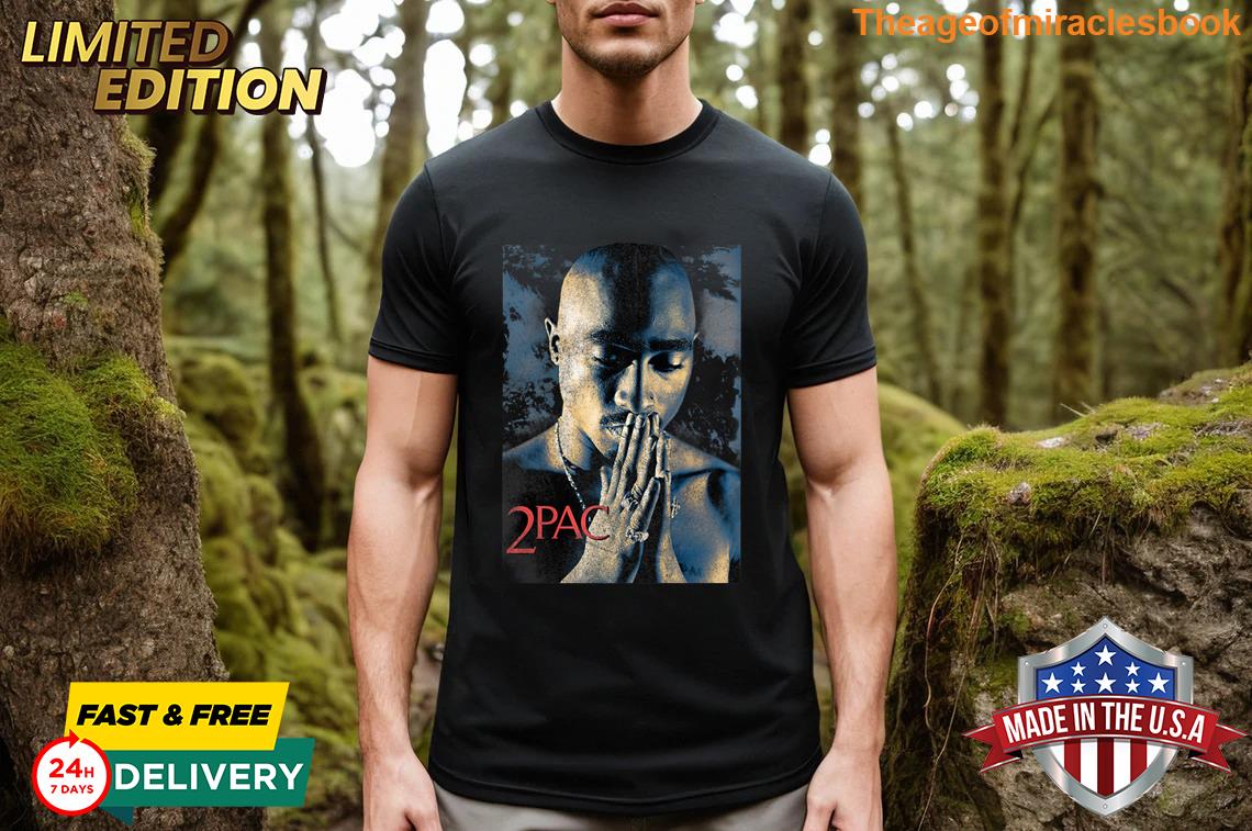 Pretty Tupac Grunge Praying Retro T-shirt