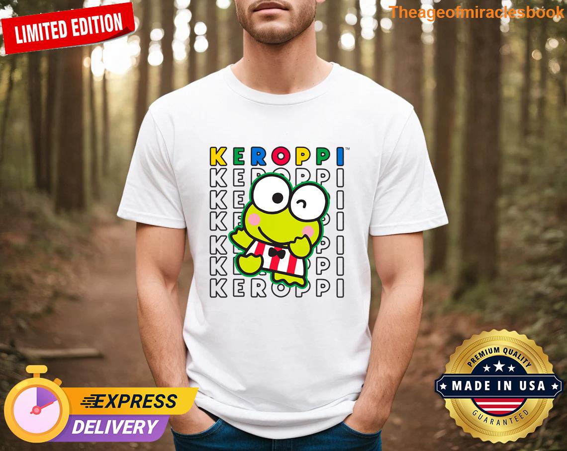Exquisite Keroppi Colorblock Name Latest T-shirt