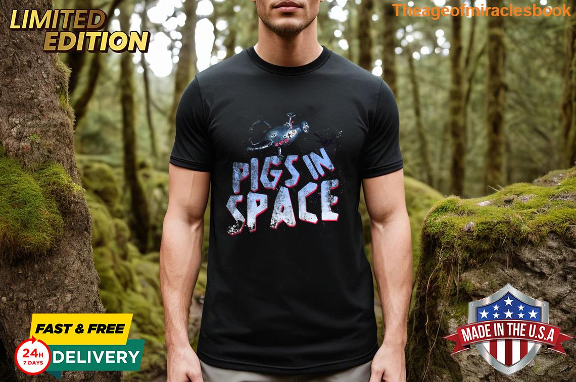 Pigs In Space Distressed T-shirt