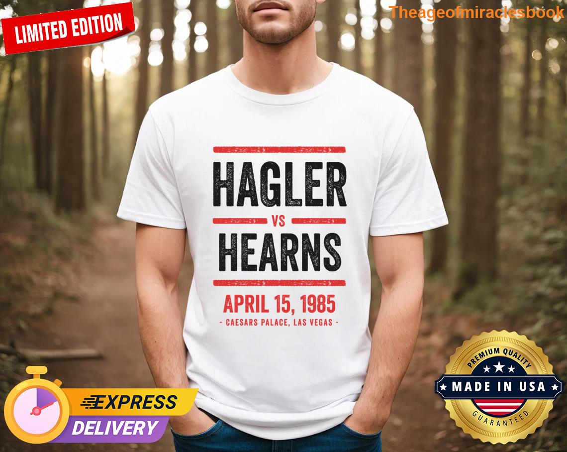 Funny Hagler Vs Hearns Organic cotton T-shirt