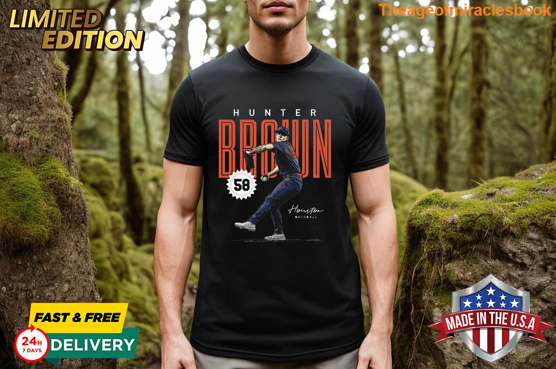 Awesome Hunter Brown Houston Card Oversized T-shirt