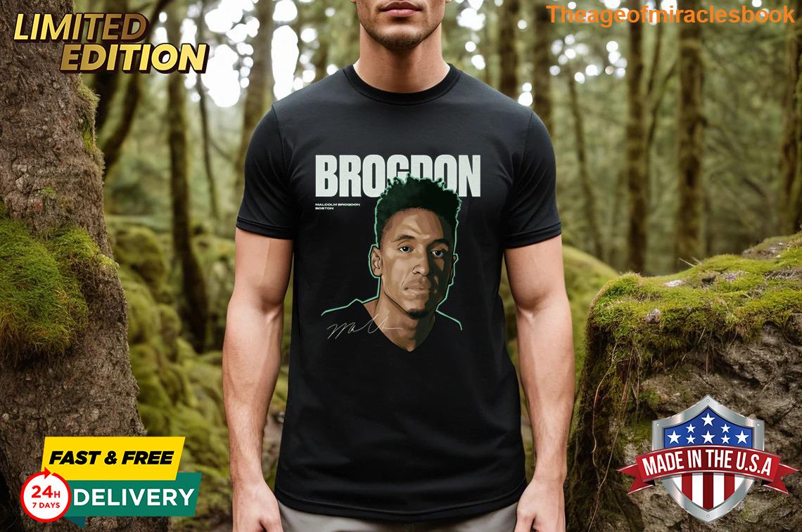 Appealing Malcolm Brogdon Boston Game Face Organic cotton T-shirt