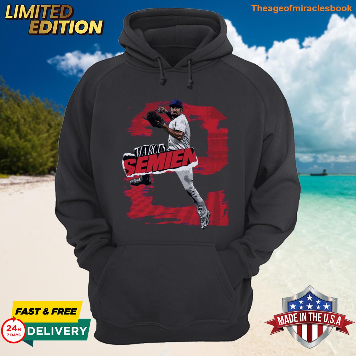 Alternative view of Official Marcus Semien Texas Rough Collection T-shirt