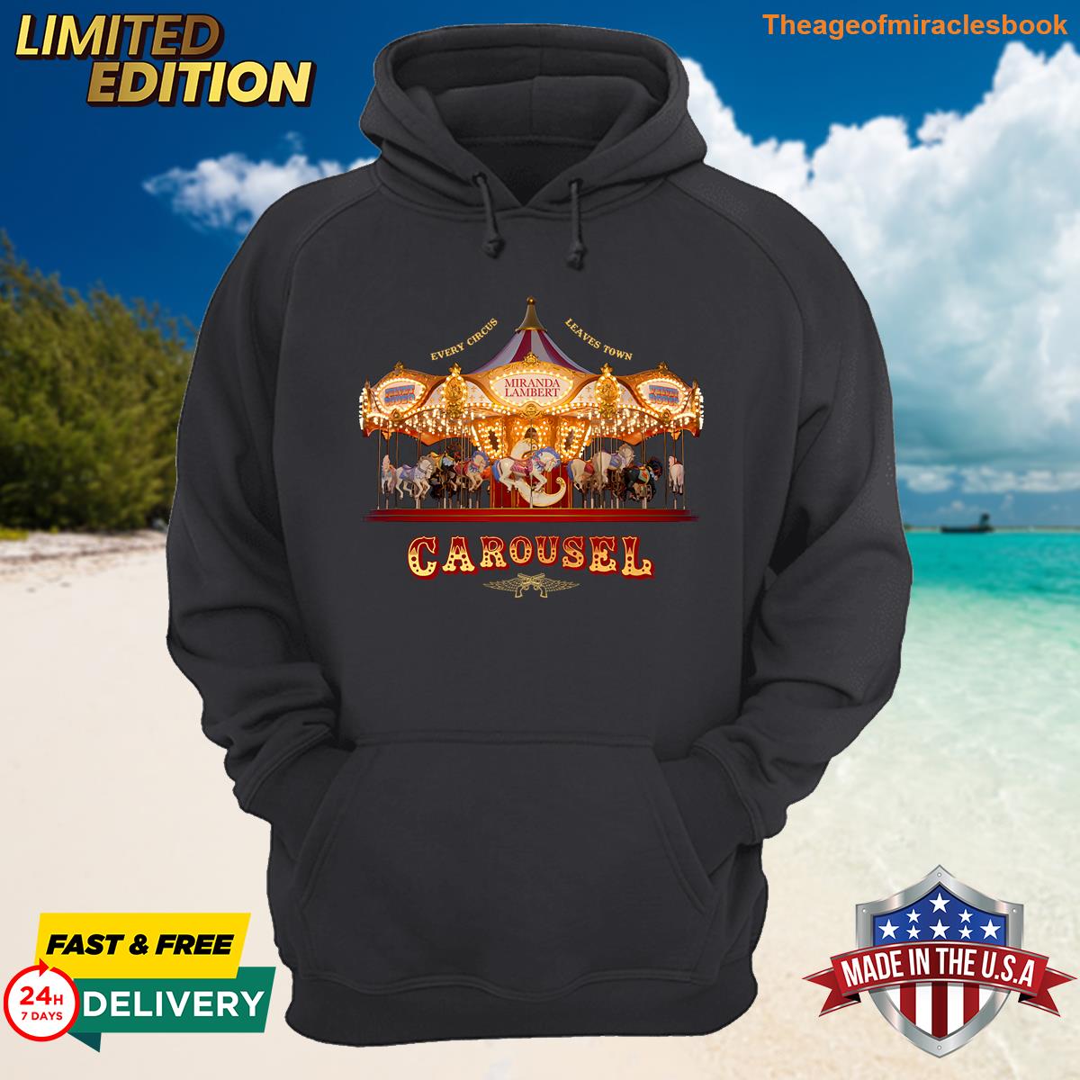 Alternative view of Original Miranda Lambert Carousel Personalized T-shirt
