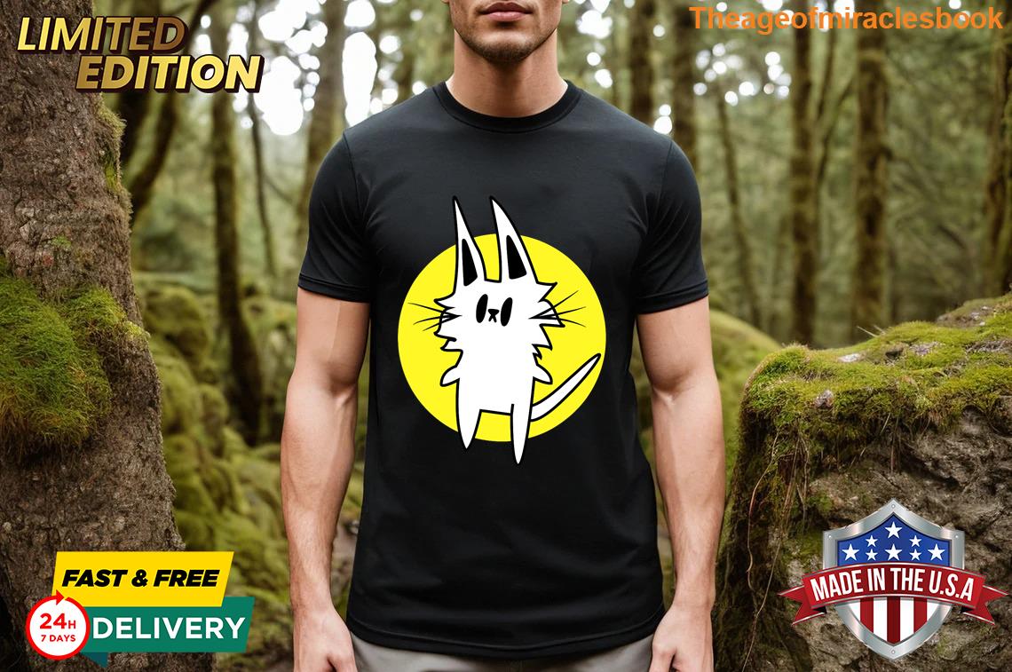 Dazzling Teleportation Cat Statement T-shirt