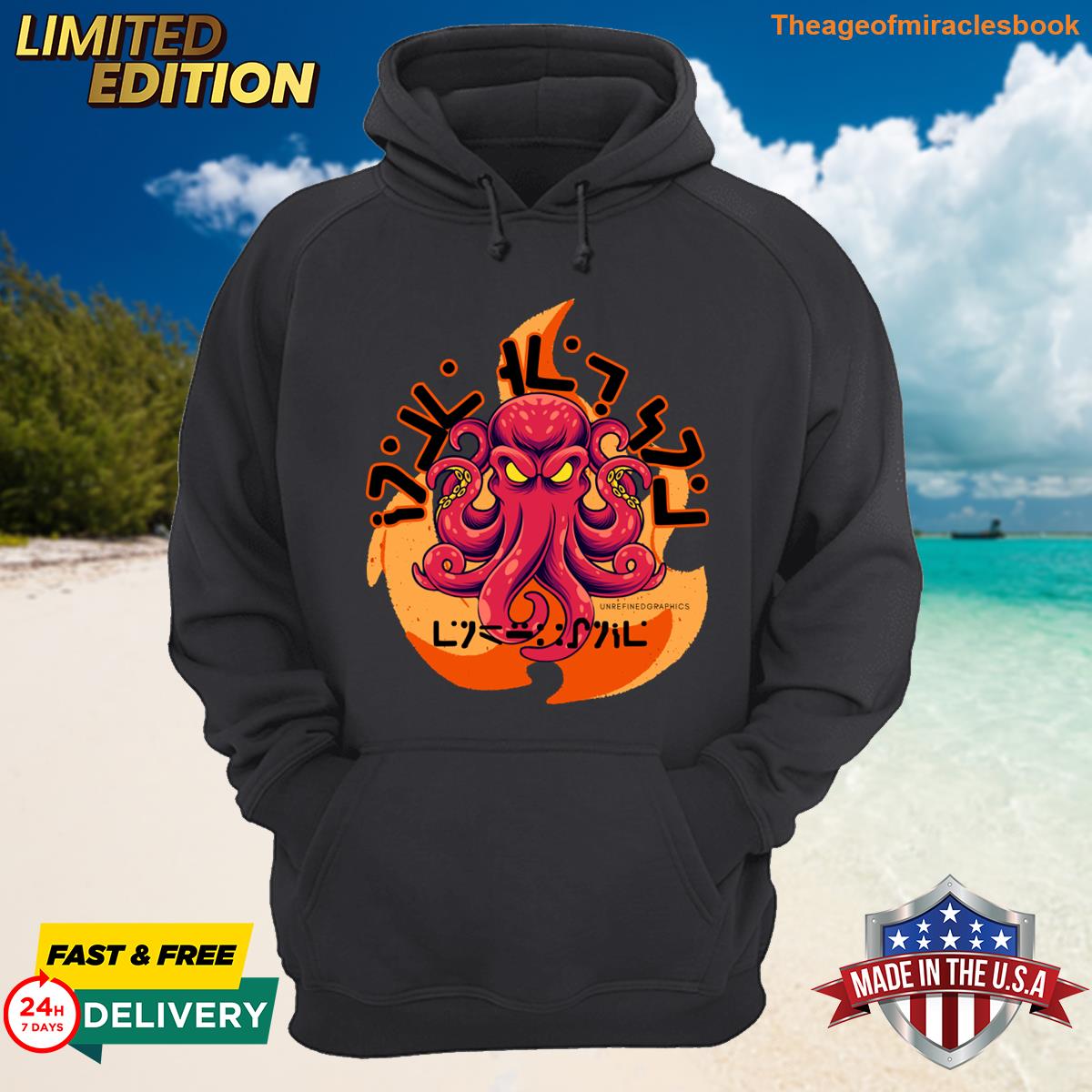 Alternative view of Angry Octo T-shirt