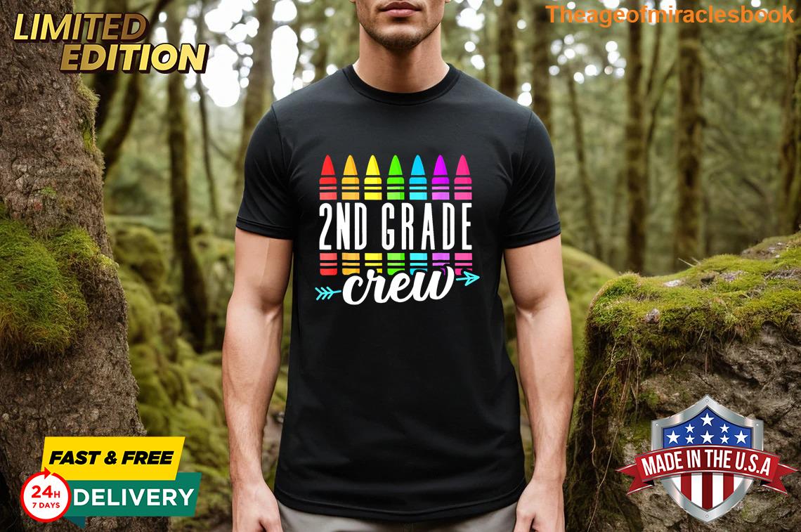 Back To School 2nd Second Grade Crew Crayon Back To School T-shirt