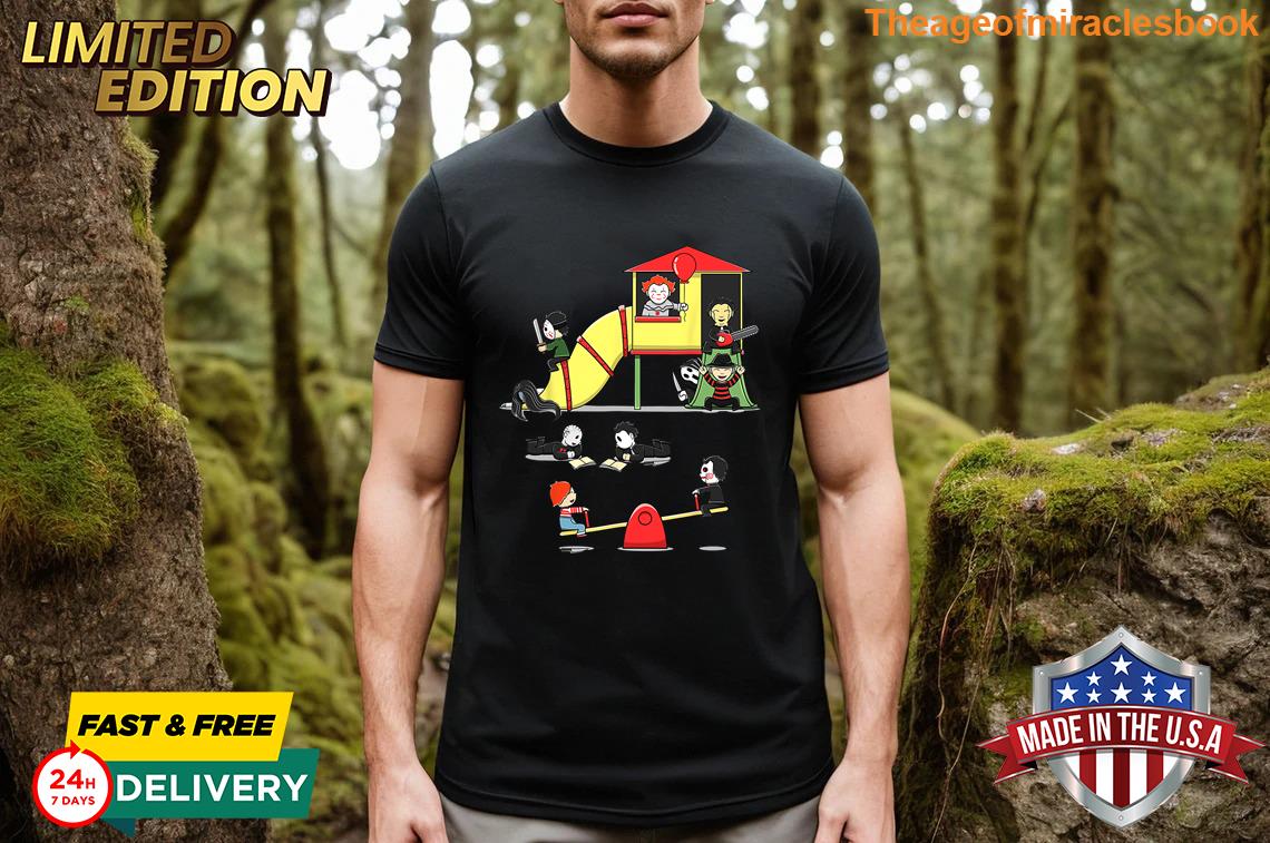 Scary Playground Halloween Horror T-shirt