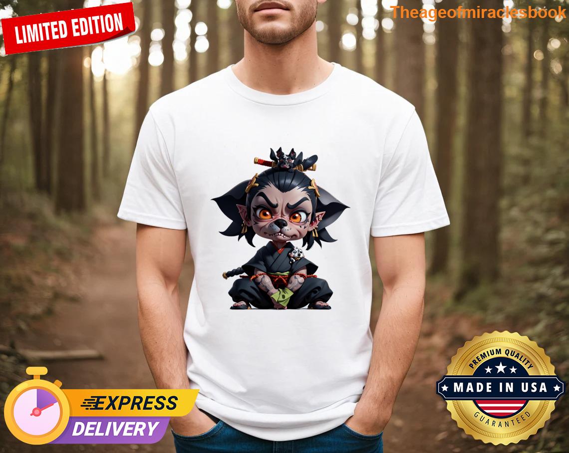 The Demon Dog Is A Samurai T-shirt