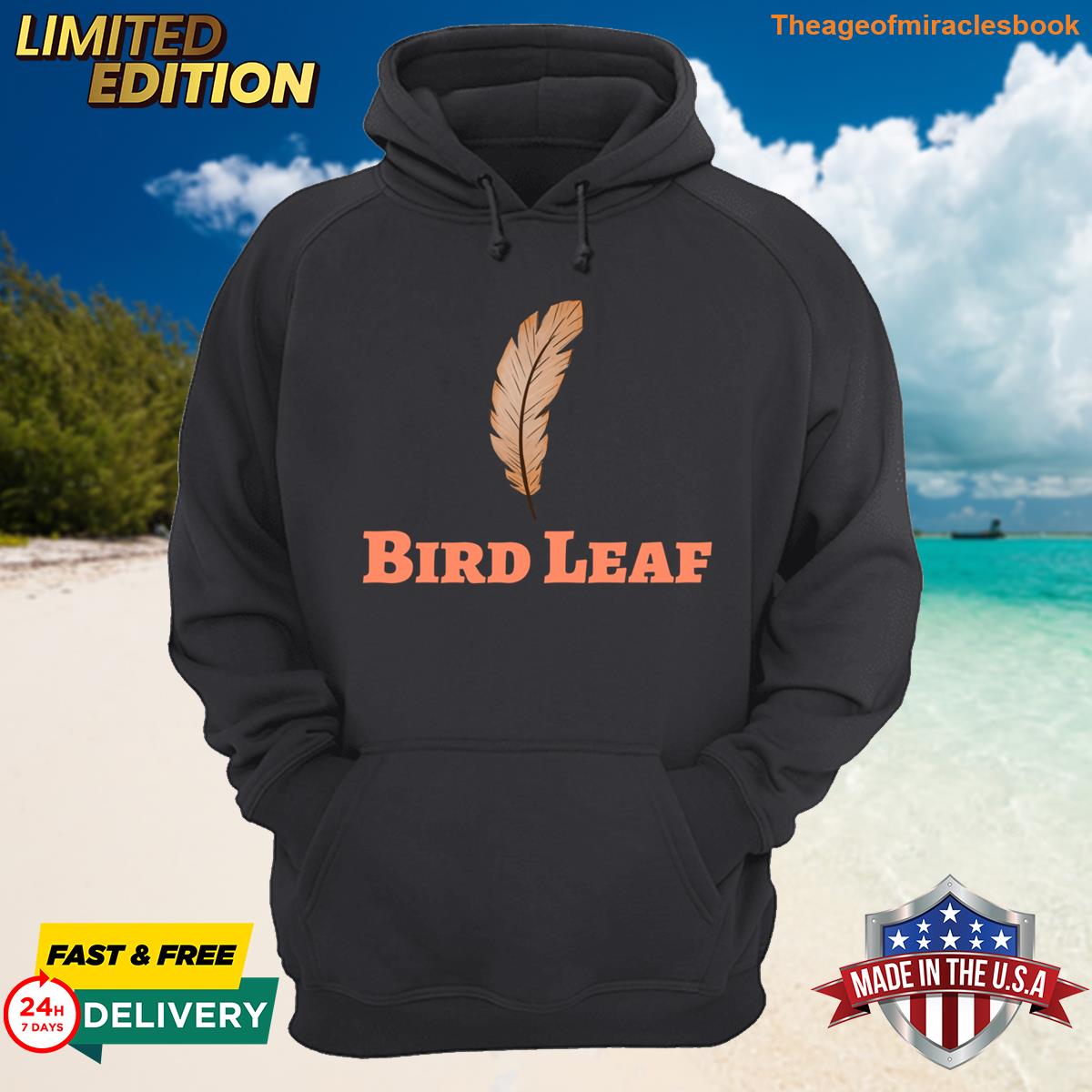 Alternative view of Bird Leaf Funny Feather T-shirt