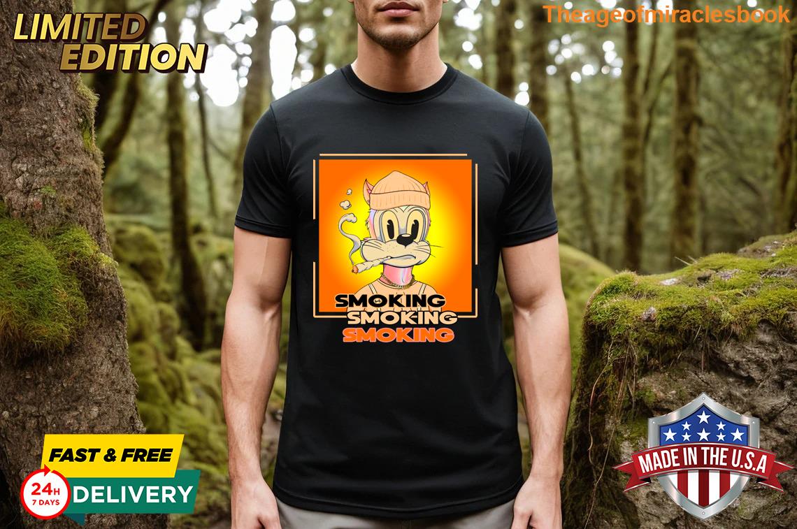 Cartoon Nft Smoking T-shirt