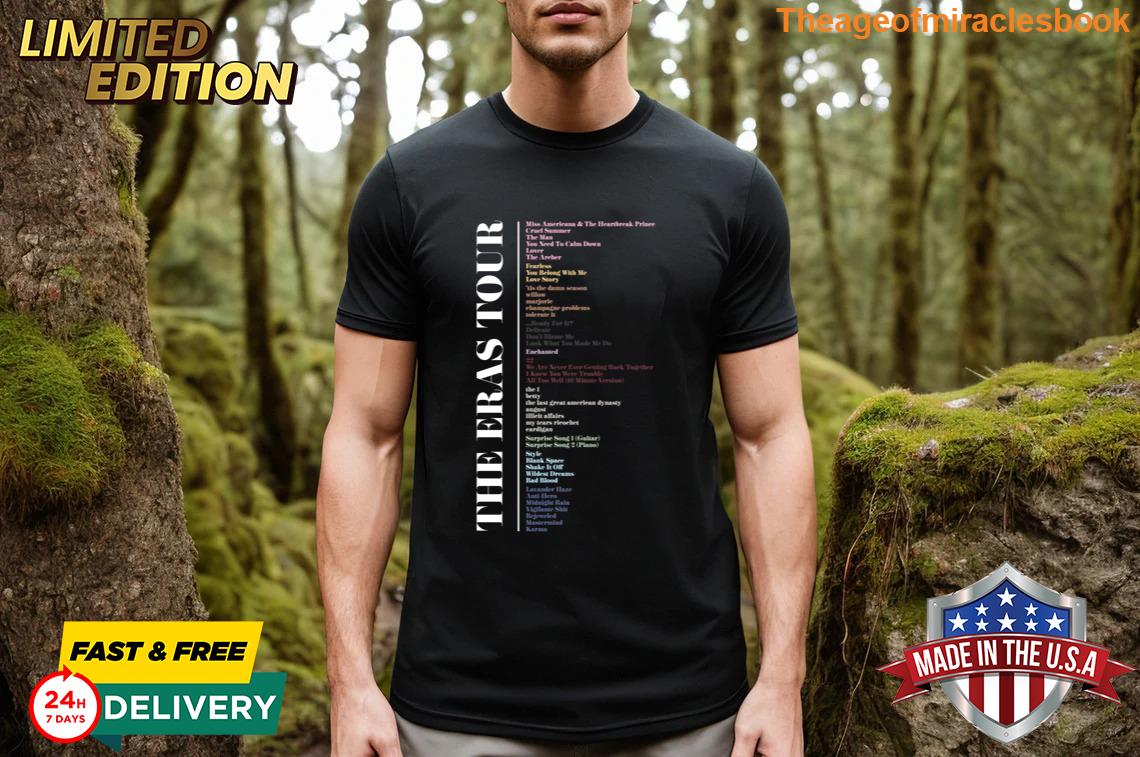 Eras Tour Setlist T-shirt