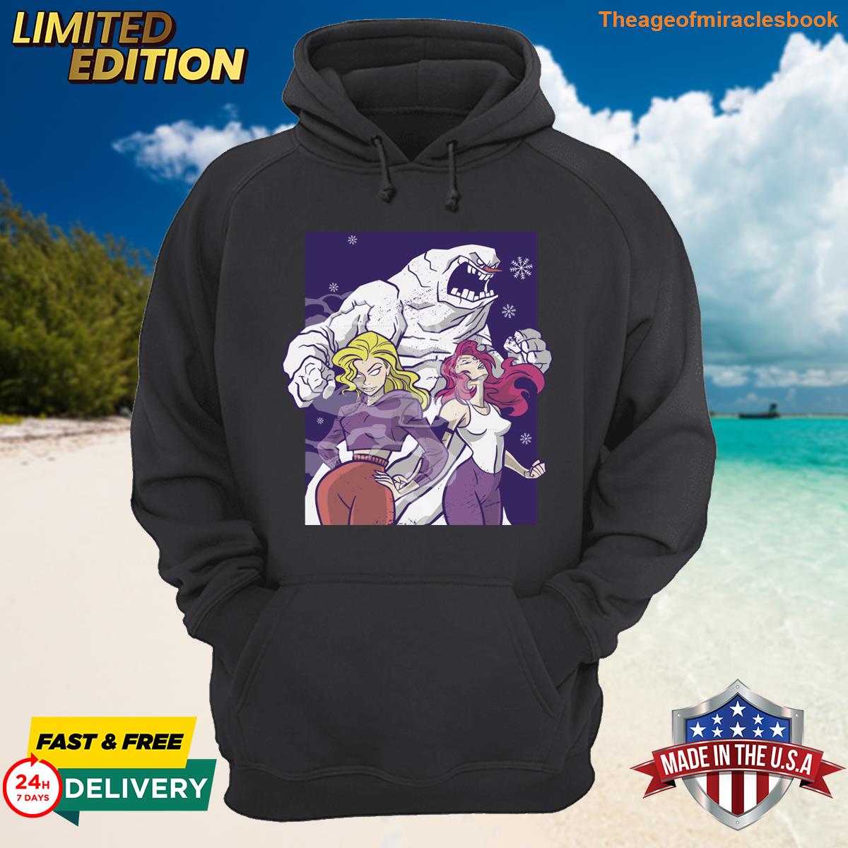Alternative view of Snow Monster T-shirt
