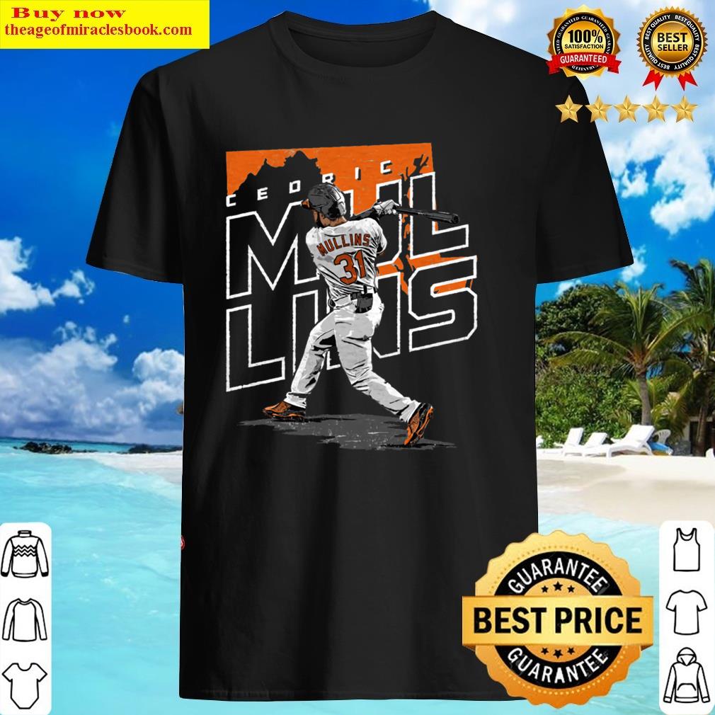 Cedric Mullins Baltimore Player Map T-shirt