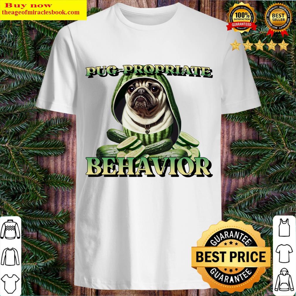 Cute Pug Dog In A Melon Hat T-shirt