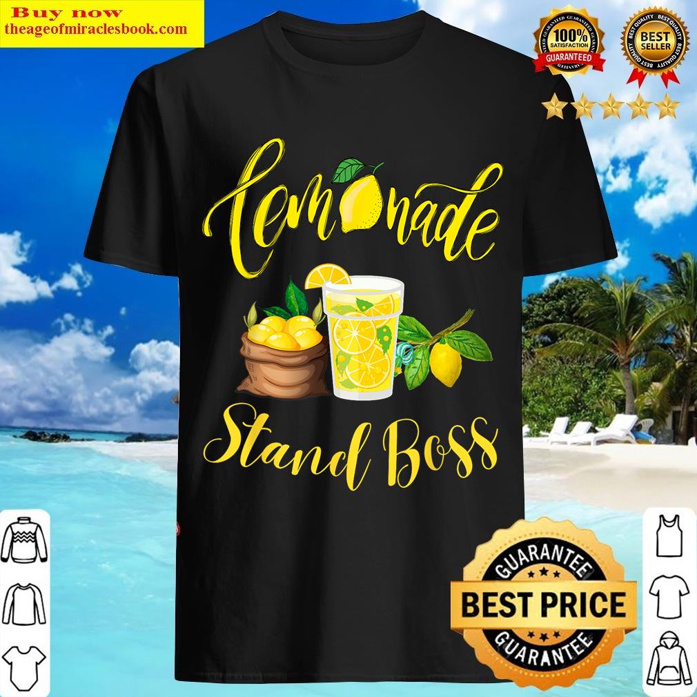 Lemonade Stand Boss Funny Lemonade Summer T-shirt