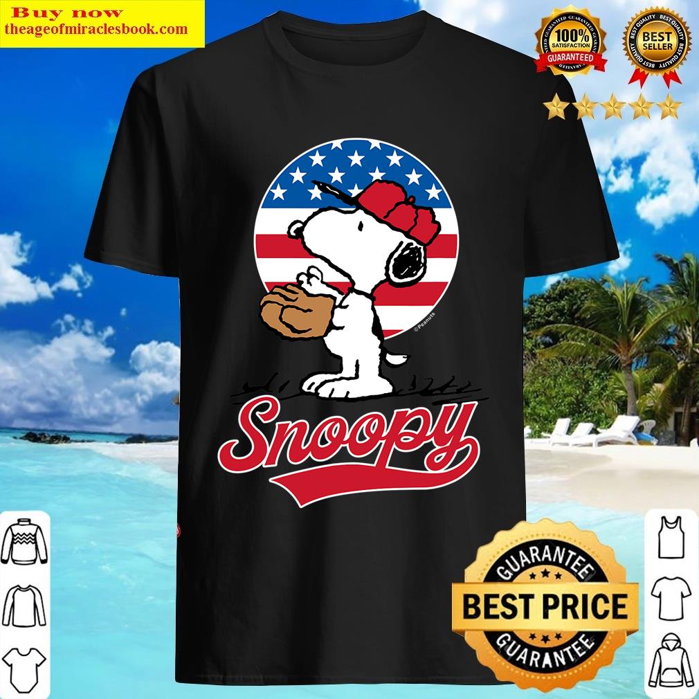 Peanuts Snoopy Americana Baseball T-shirt