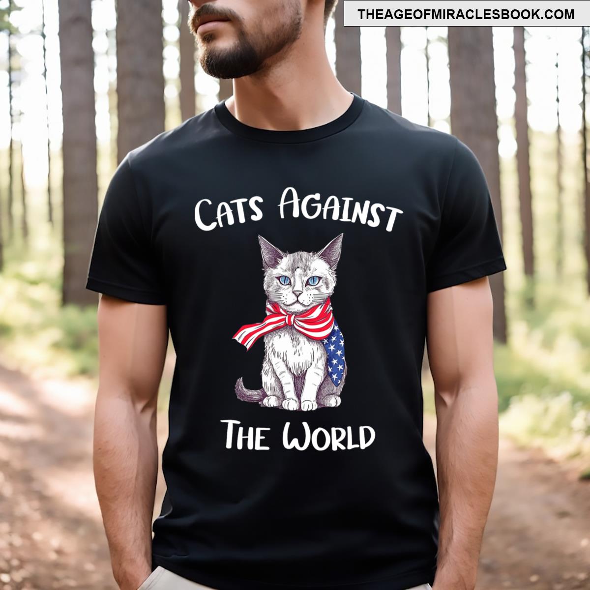 Cats Against The World Funny T-shirt