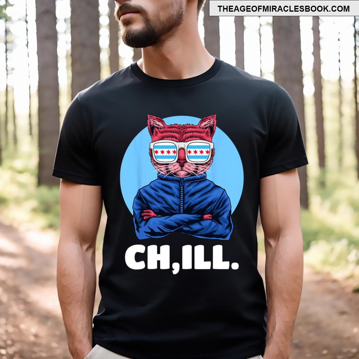 Funny Chicago Illinois Flag T-shirt