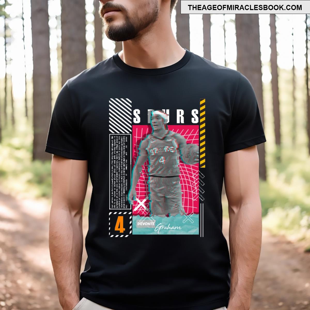 Devonte’ Graham Basketball Design Poster Spurs T-shirt