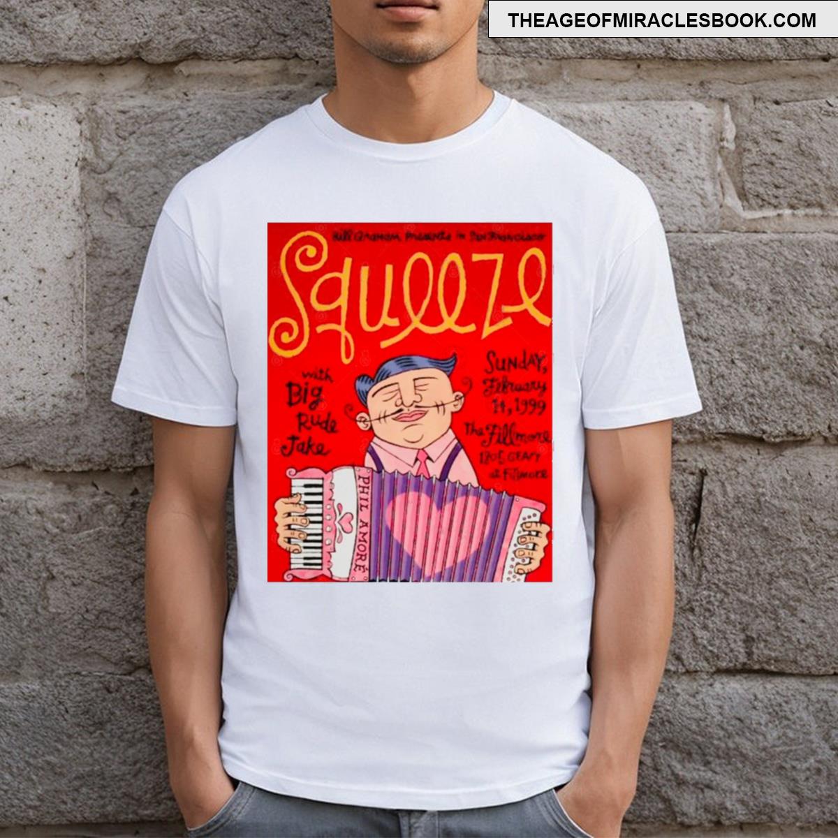 1999 Squeeze Concert Announcement T-shirt