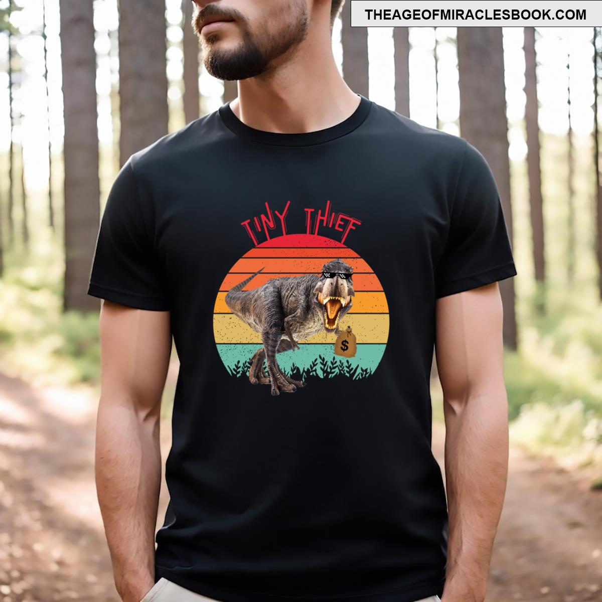 Dinosaur Thief Tiny Vintage Trex The Bodacious Period T-shirt