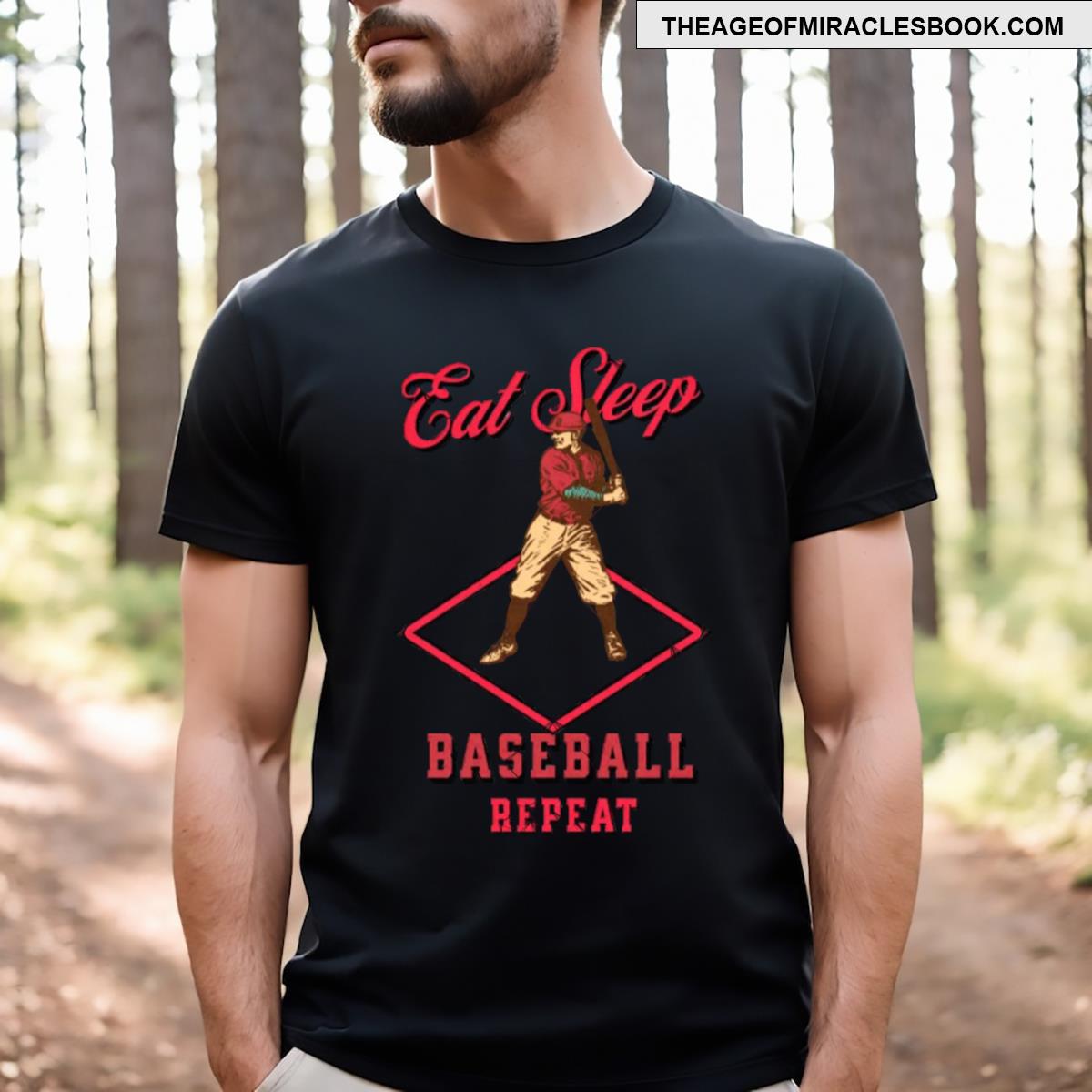 Eat Sleep Baseball Repeat T-shirt