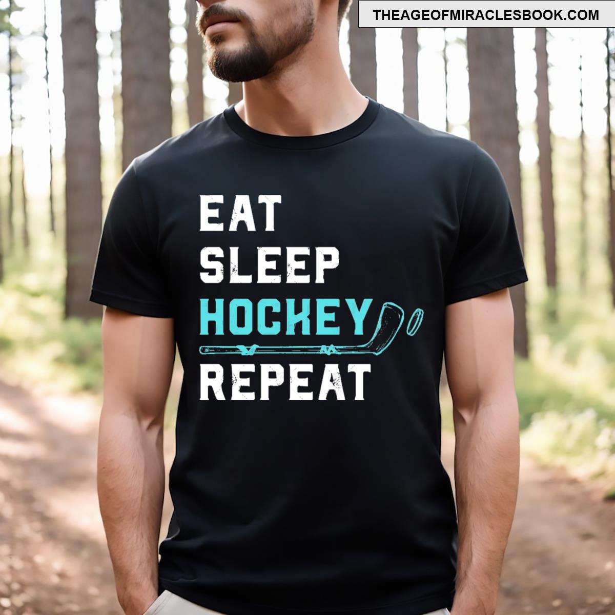 Eat Sleep Hockey Repeat T-shirt
