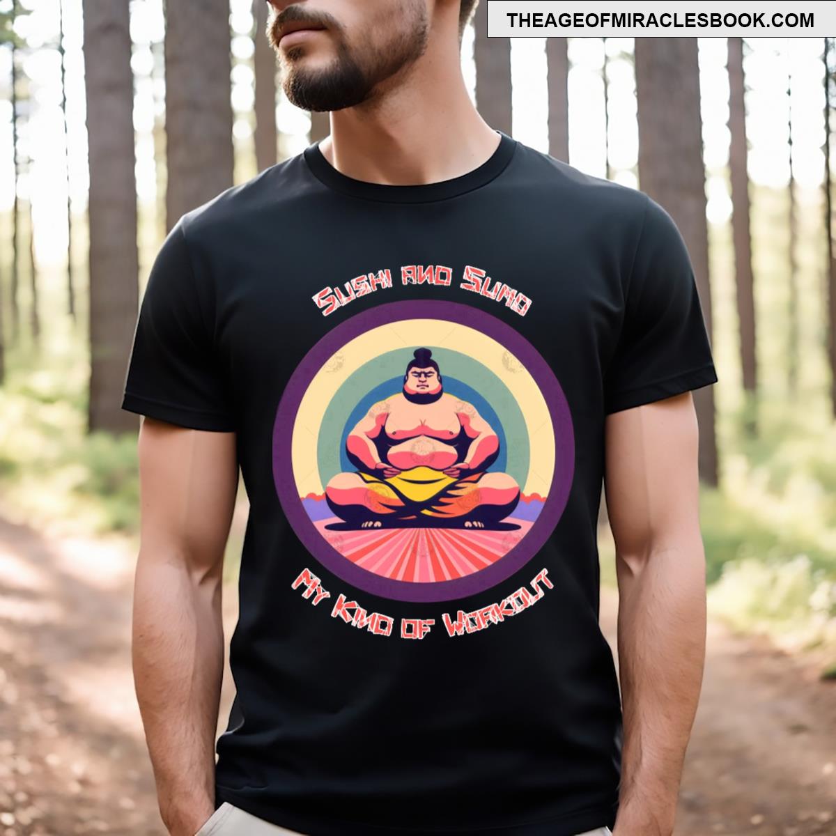 Sumo Wrestler Old Schools Style T-shirt