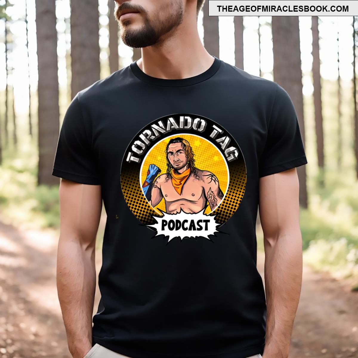Tornado Tag Podcast Andy Header T-shirt