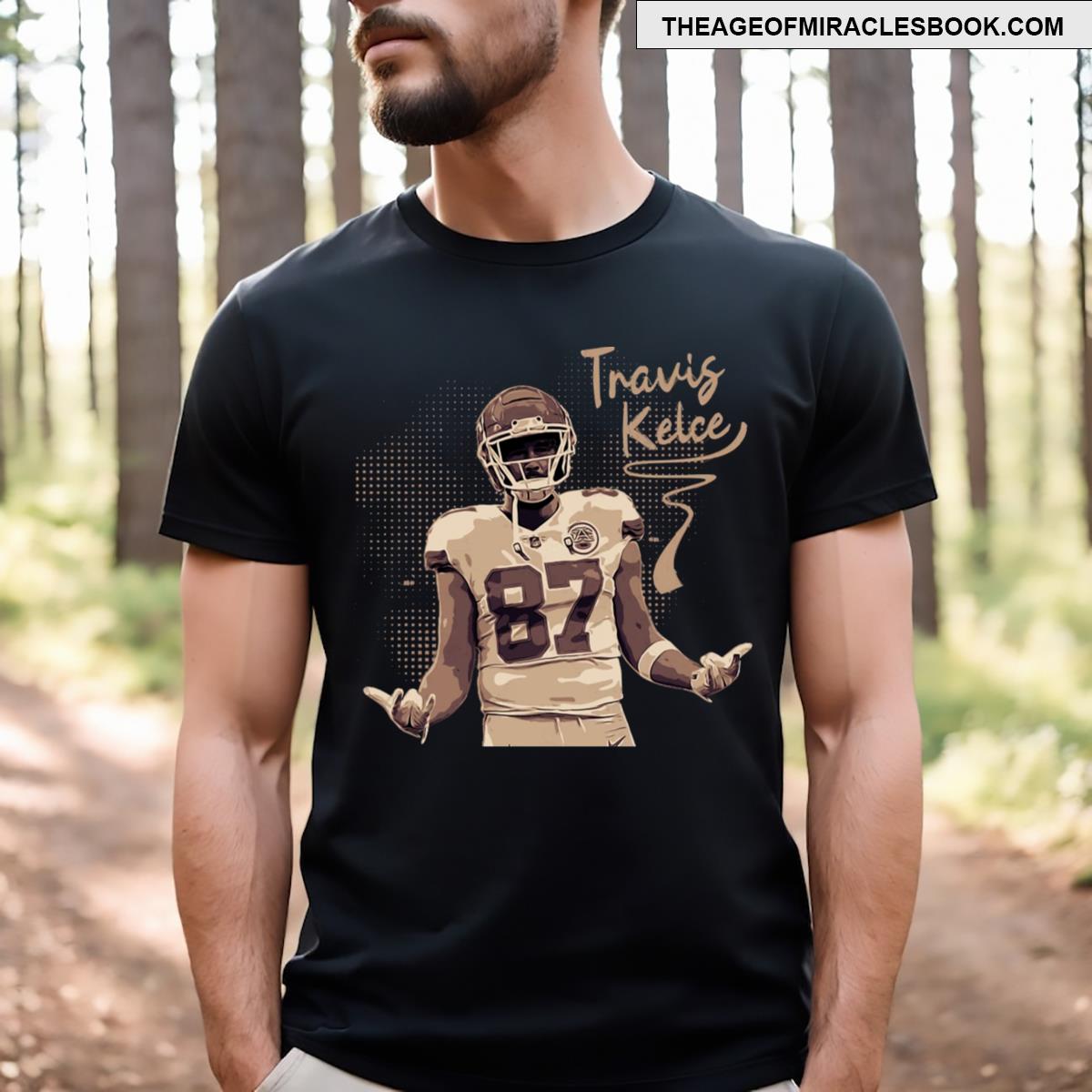 Travis Kelce Vintage Poster T-shirt