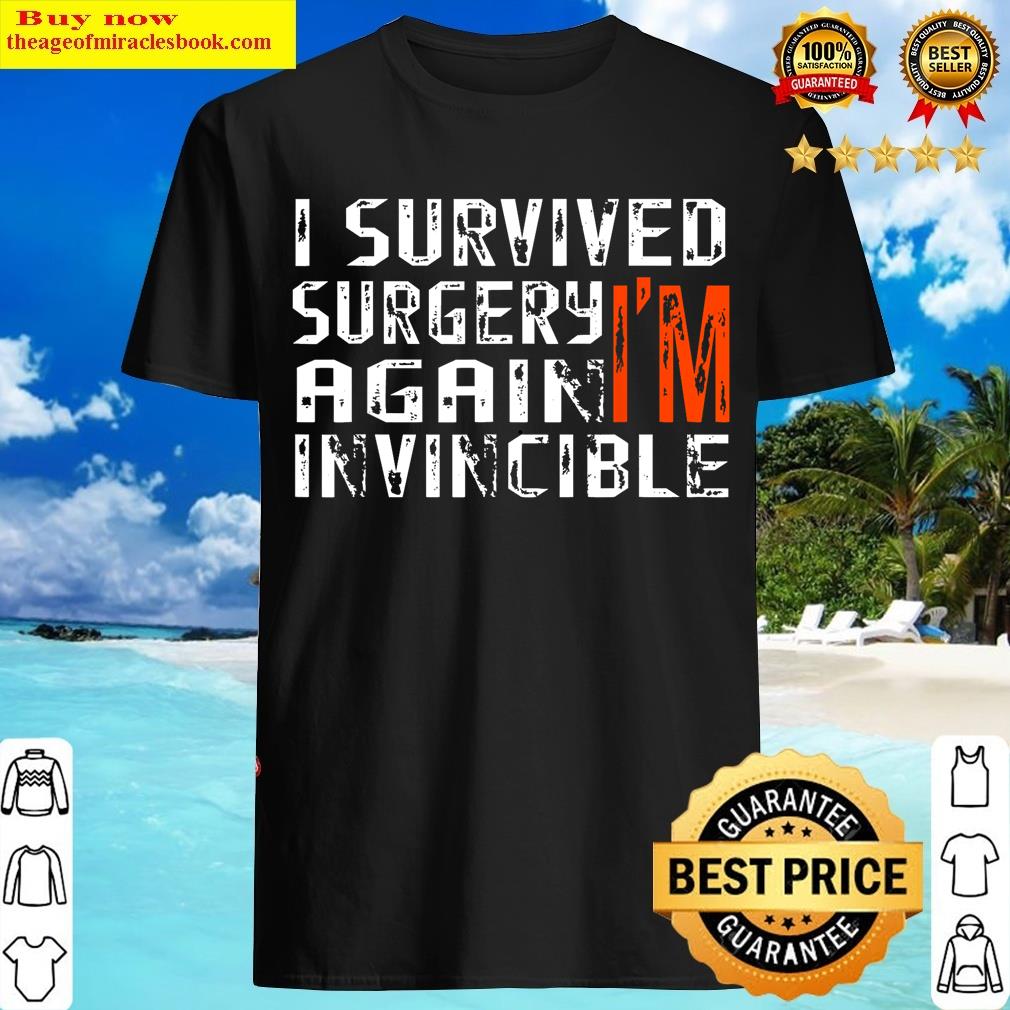 Funny Multiple Post Surgery Get Well Soon For Men Gift T-shirt