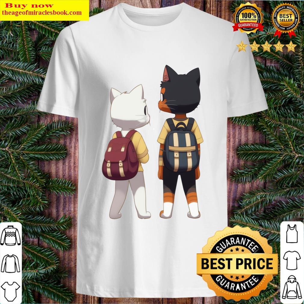 Adorable Cats Ready For School T-shirt