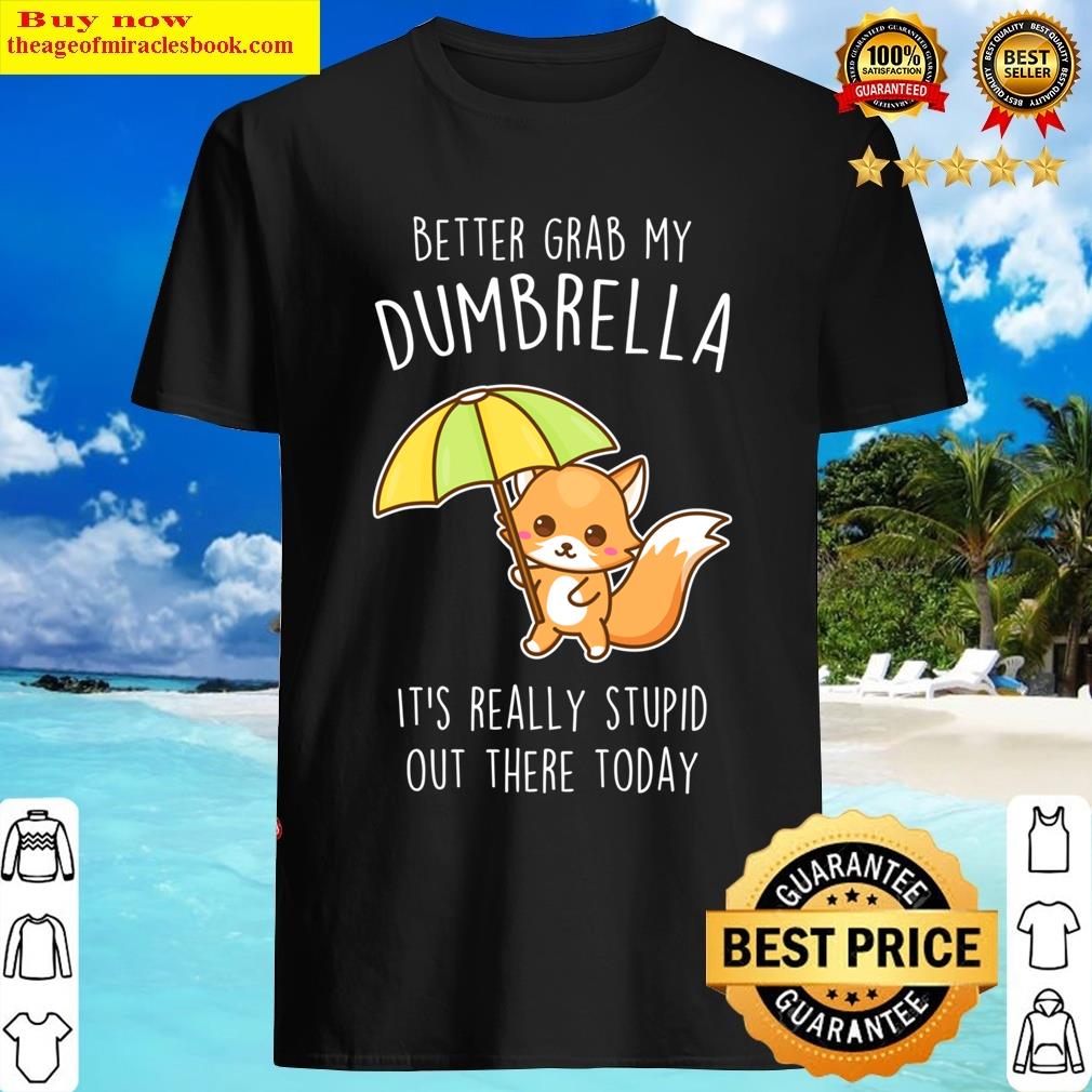 Funny Fox Umbrella T-shirt