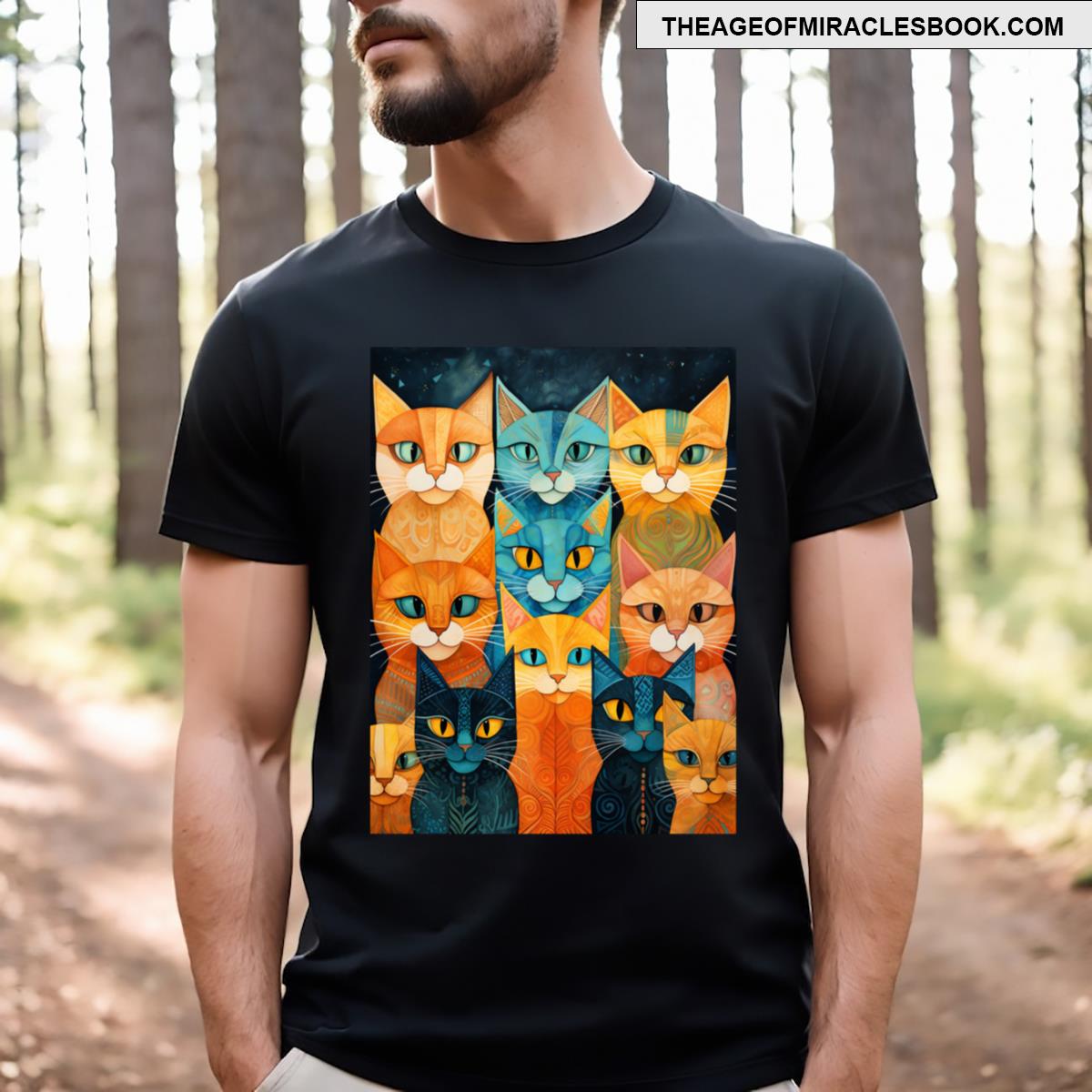 Funny And Quirky Looking Cats T-shirt