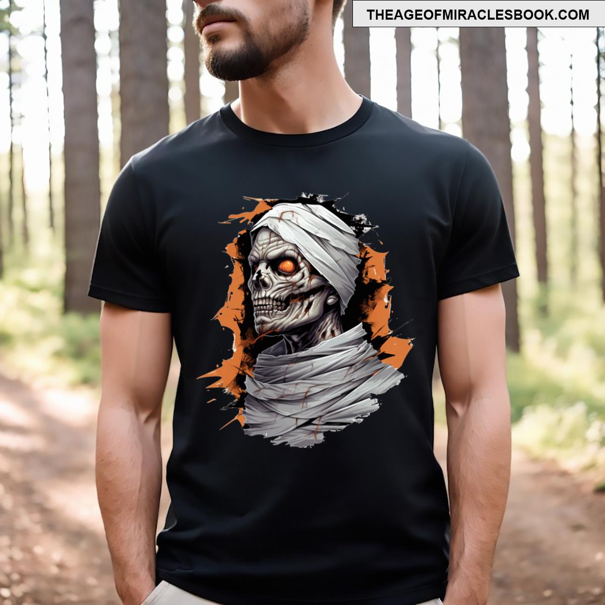Zombie Profile Demon Mummy T-shirt