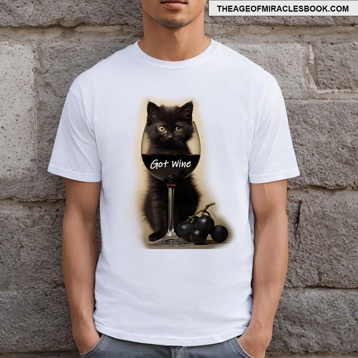 Cat Got Wine T-shirt