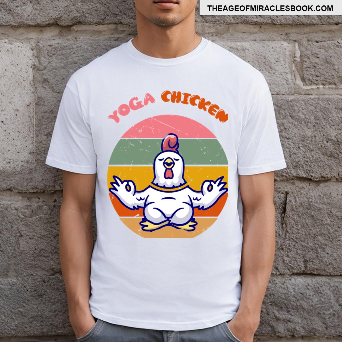 Funny Yoga Chicken T-shirt
