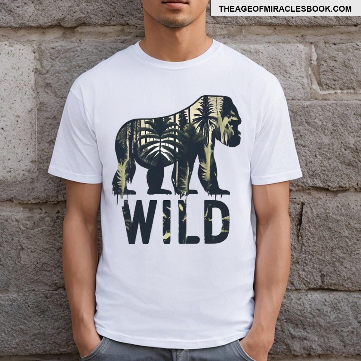 Wild Gorilla Sticker Mug T-shirt