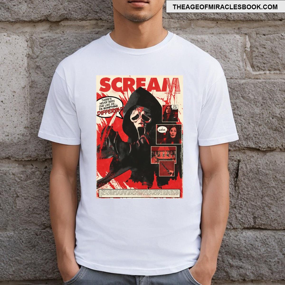 Horror Movie Comic Cover T-shirt