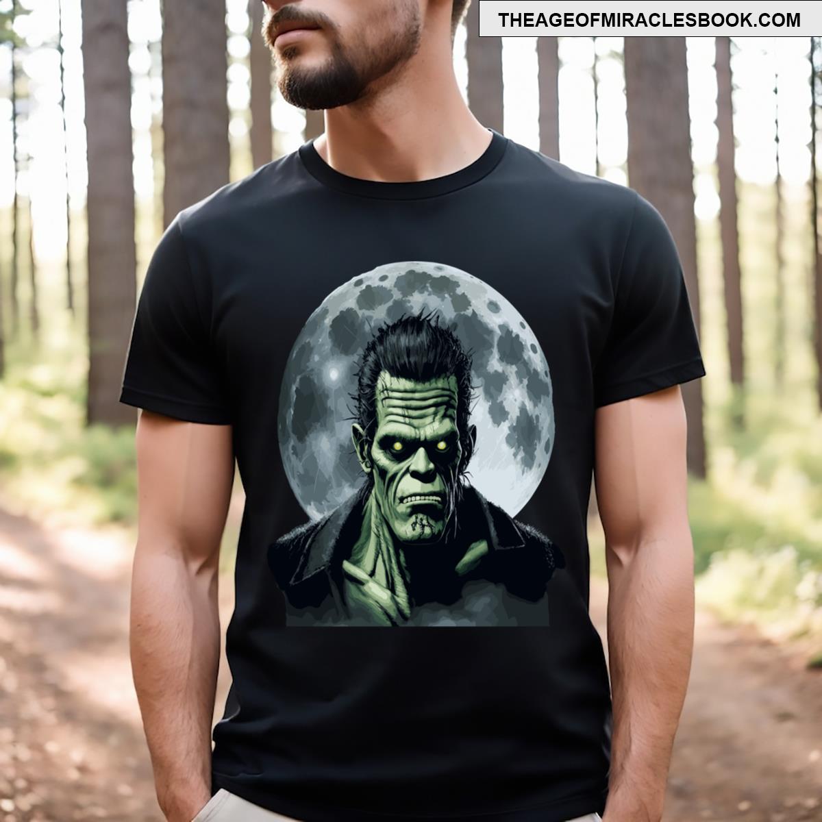 Frankenstein With Full Moon T-shirt