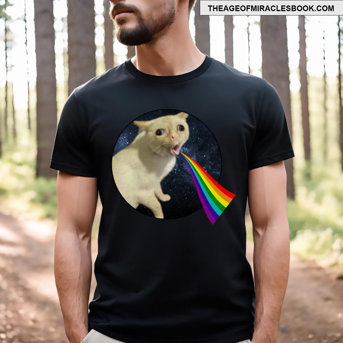 Cat Coughting Meme T-shirt