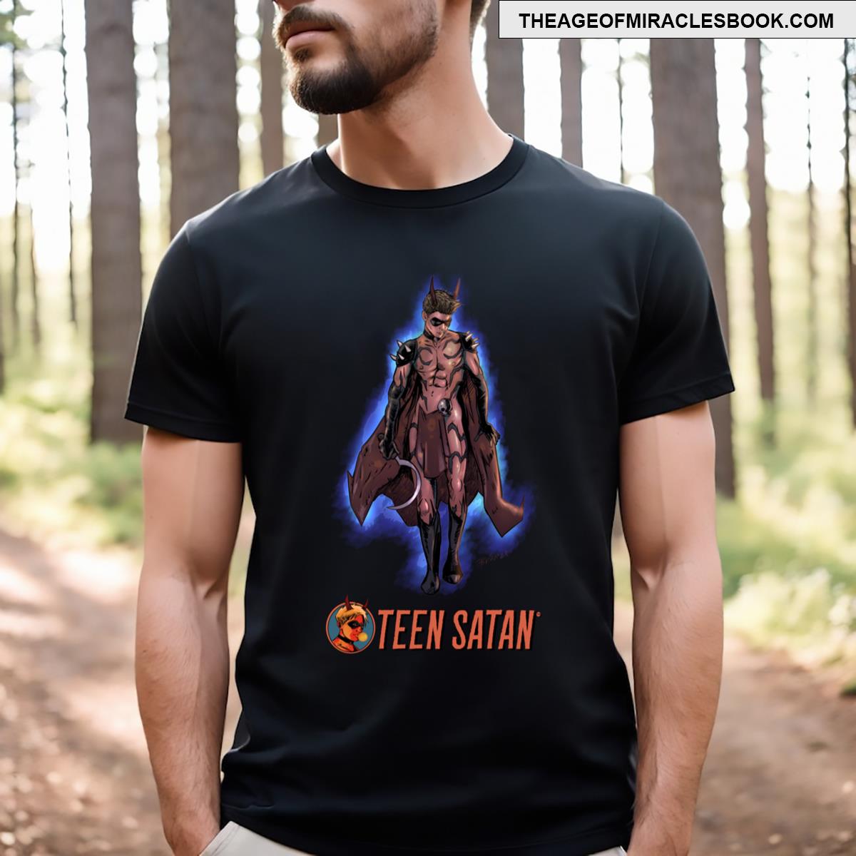 Teen Satan Comic Design T-shirt