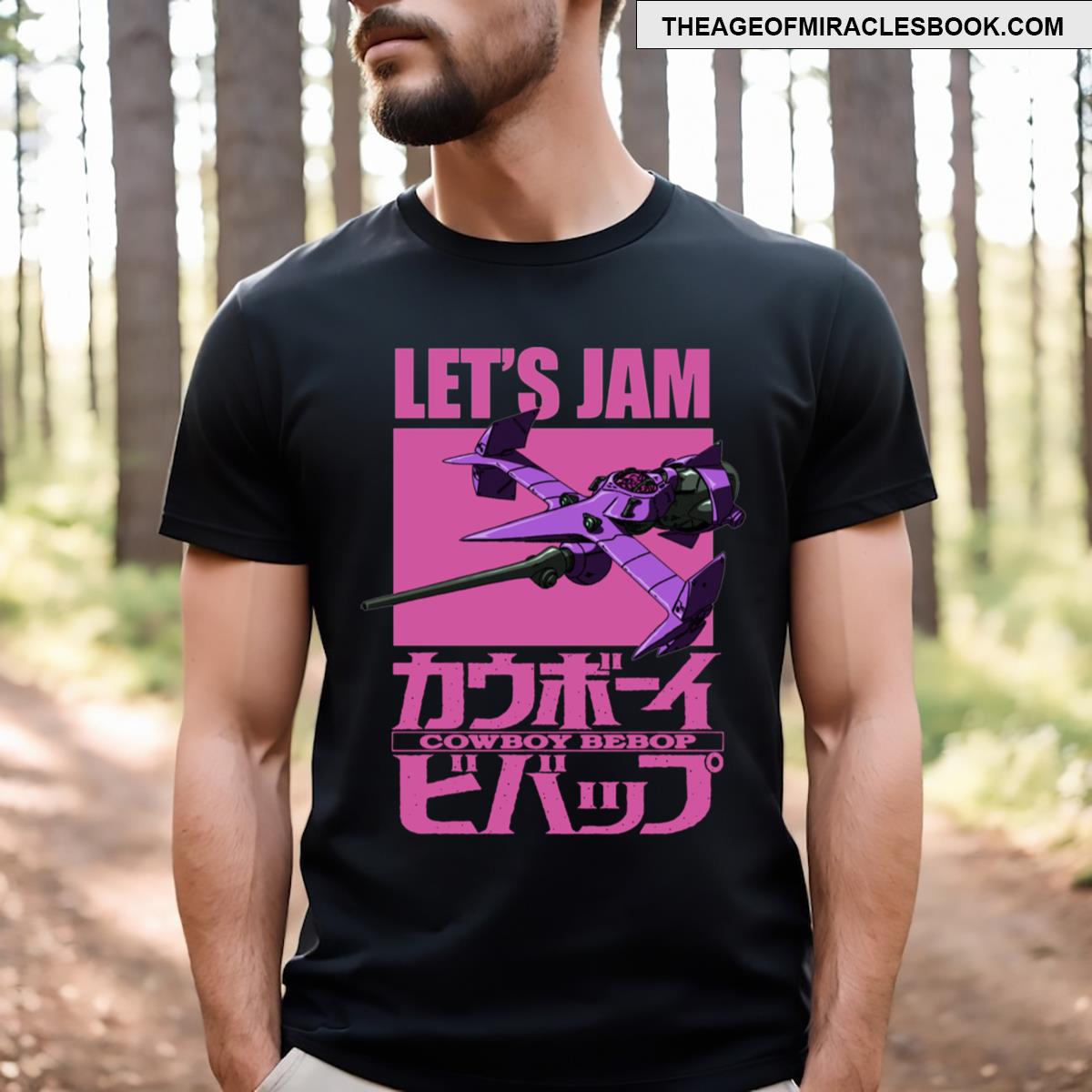 Cowboy Bebop Let’s Jam In Space Swordfish T-shirt