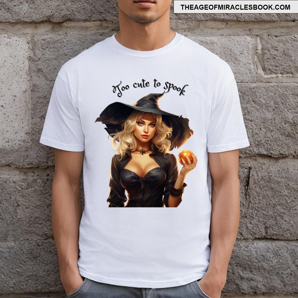Cute Blonde Witch Halloween T-shirt
