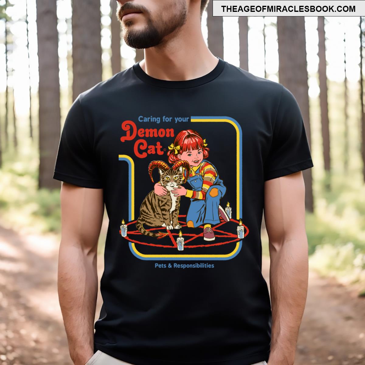 Caring For Your Demon Cat T-shirt