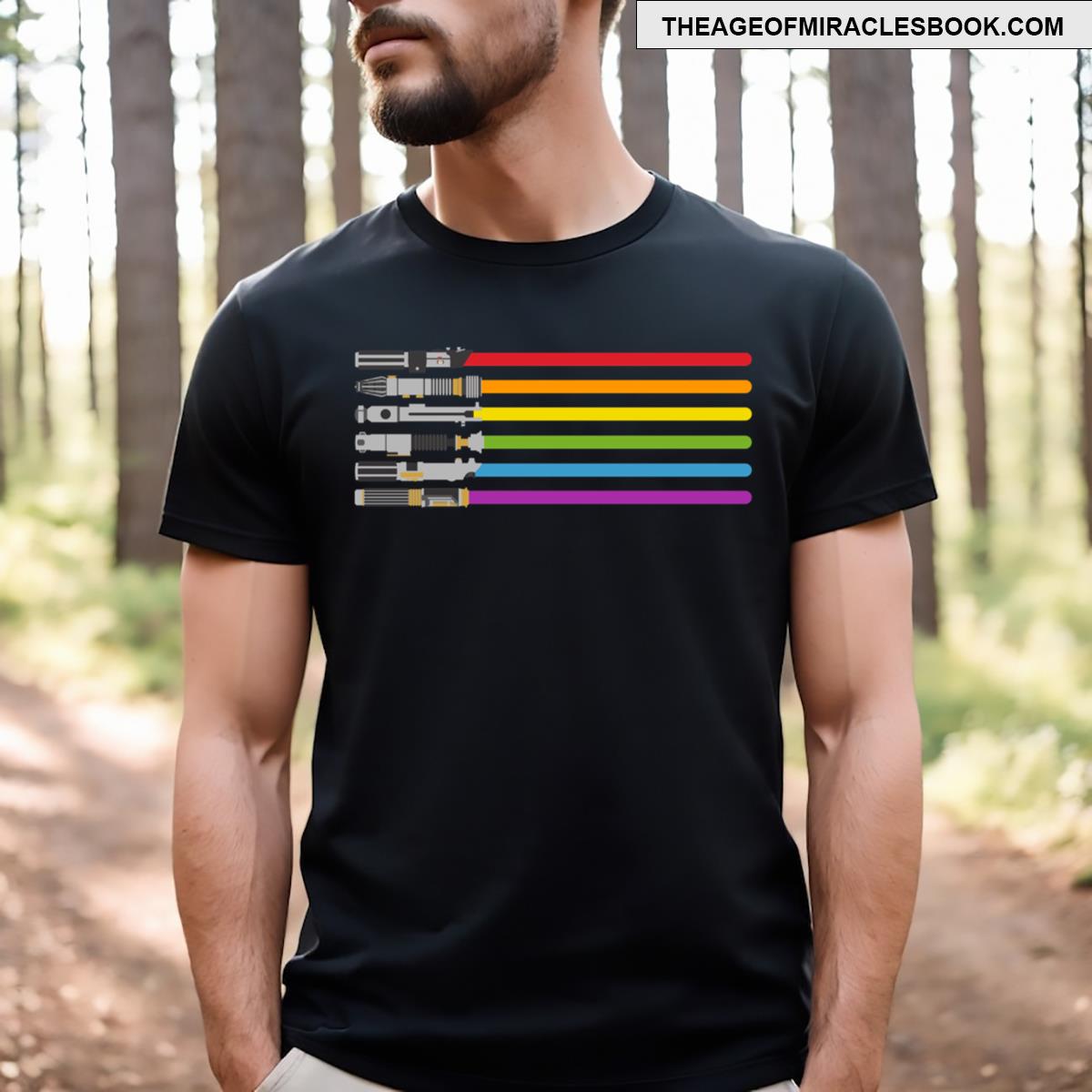 Lightsaber Rainbow Essential T-shirt