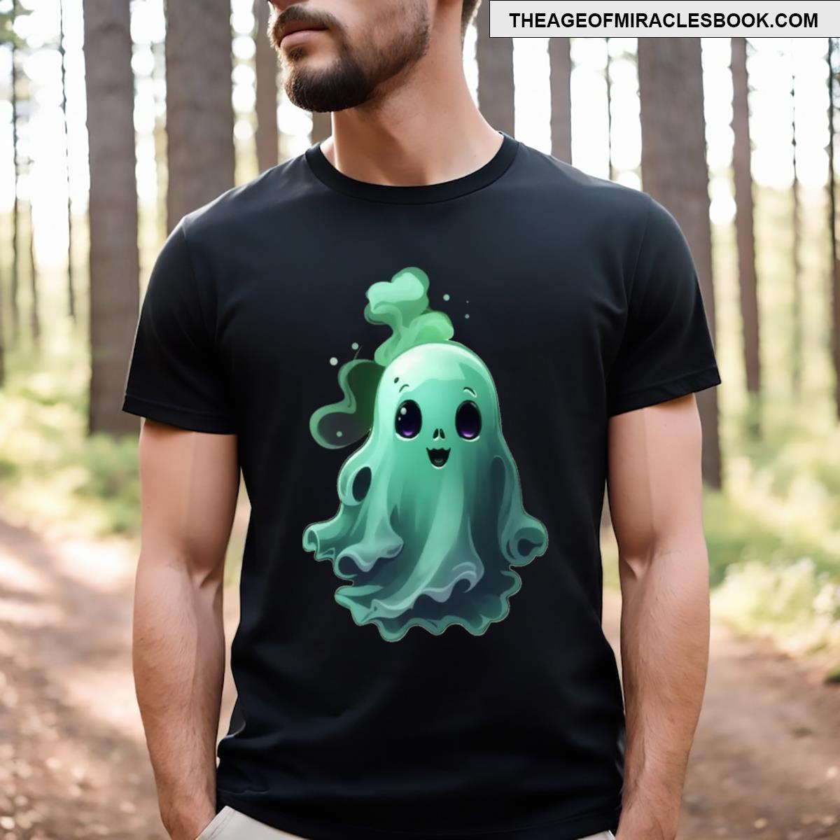 Cute Green Ghost T-shirt