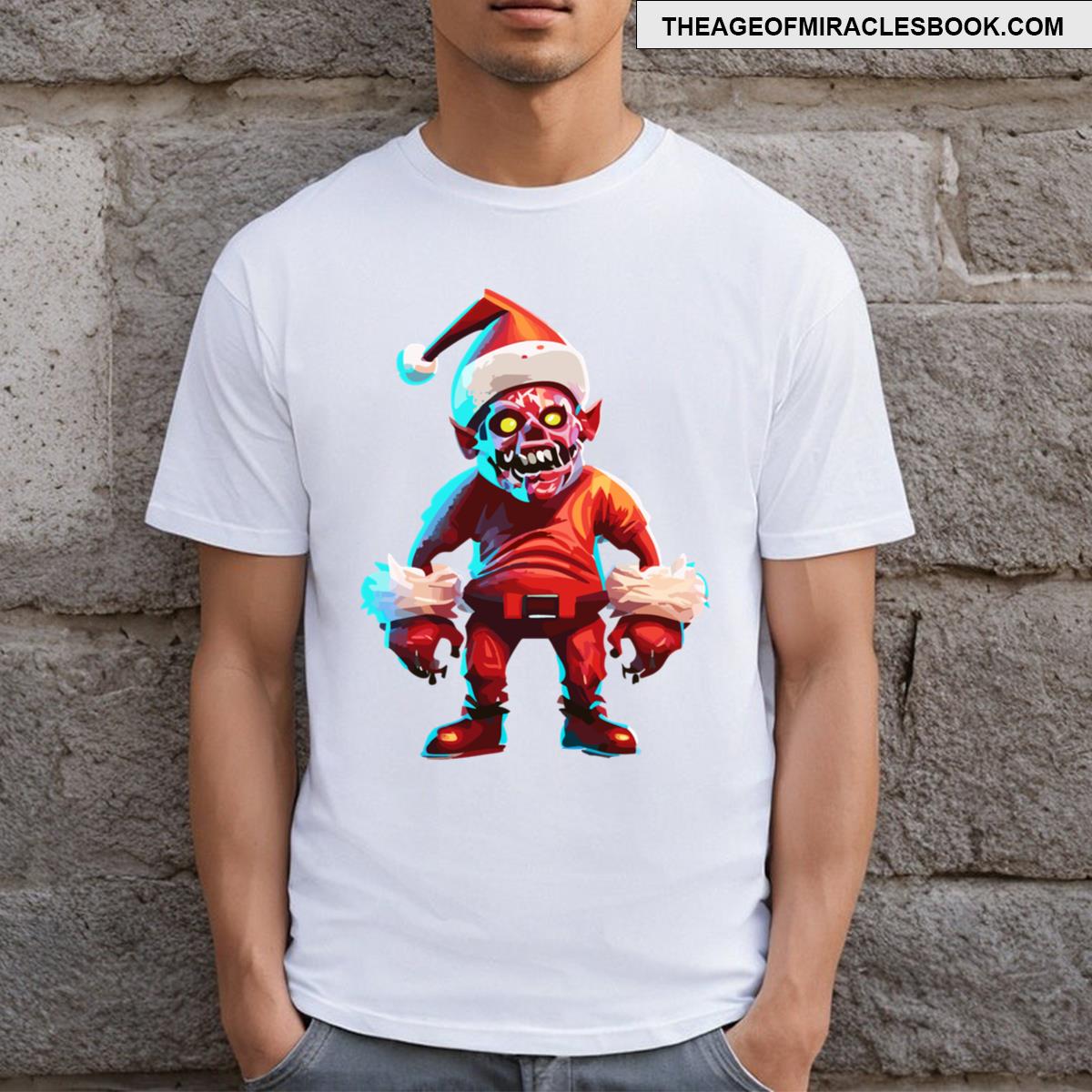 Christmas Monster Cartoon T-shirt