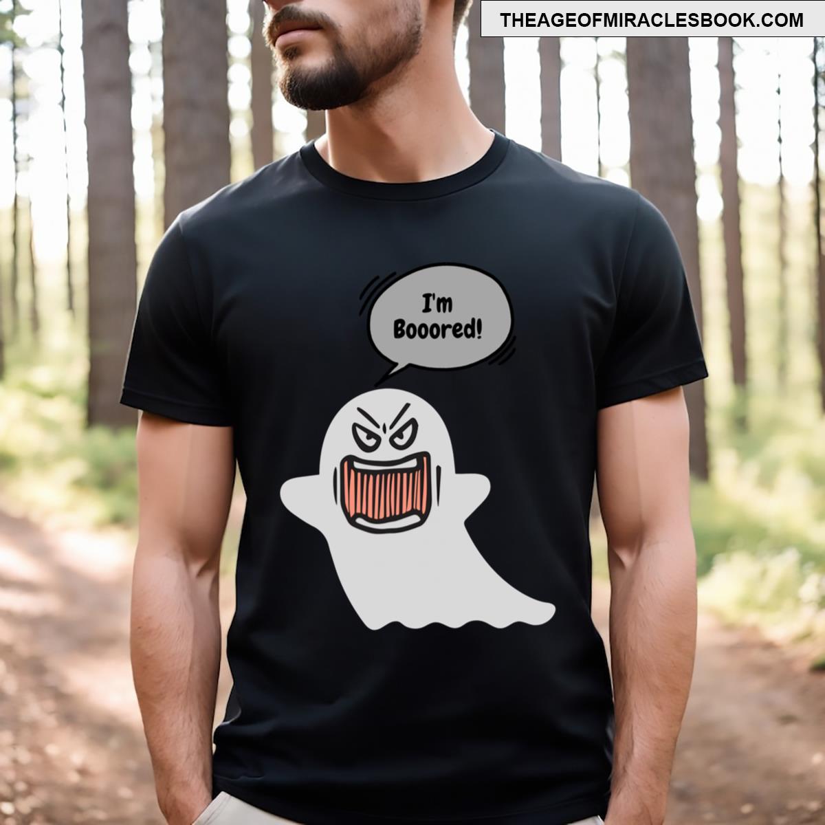 Funny Ghost Cartoon Style T-shirt